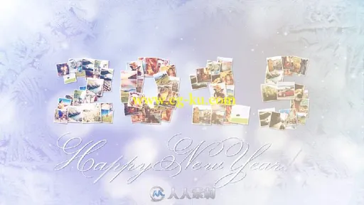 美丽的粒子飞行照片散落幻灯片AE模板 Videohive Memories Christmas Opener 13750...的图片2