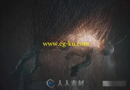 用C4D中的X Particles和毛发模块作一个炫酷风格化骷髅的图片1