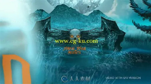 恐怖的万圣节开场视频动画AE模板 Videohive Halloween Opener 18495828的图片2