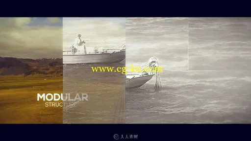 优雅的照片合成幻灯片相册动画AE模板 Videohive Media Opener 18561857的图片1