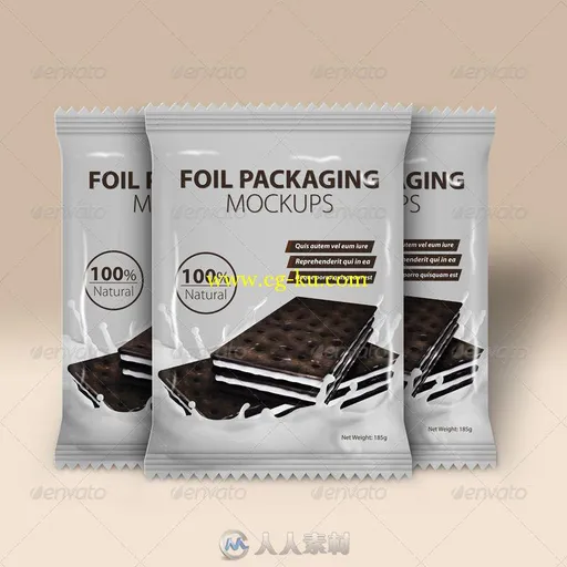 巧克力威化铝箔包装展示PSD模板foil-packaging-mockups-vol-2-6593106的图片2