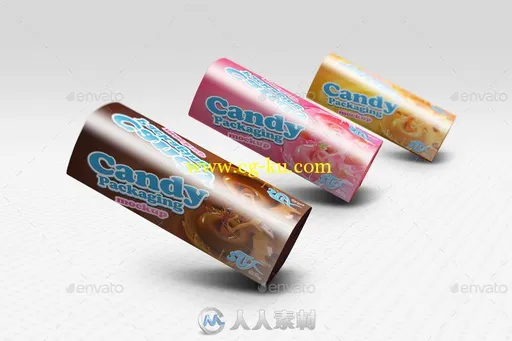 糖果包装展示PSD模板Candy Packaging Mockups 8864374的图片3