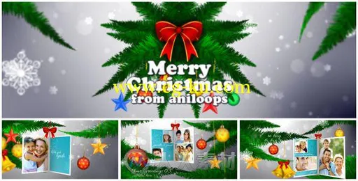 优雅的圣诞节回忆幻灯片相册动画AE模板 Videohive Christmas Memories 3573339的图片1