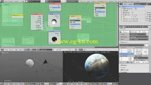 Blender星球宇宙空间视觉特效实例制作视频教程 CREATIVE SHRIMP BLENDER SPACE VFX的图片23