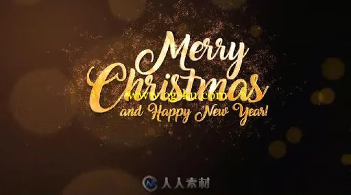 圣诞节魔法粒子开场字幕Logo标志AE模板Videohive Christmas Magic Particles 190...的图片2