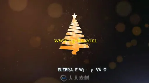 圣诞节魔法粒子开场字幕Logo标志AE模板Videohive Christmas Magic Particles 190...的图片3