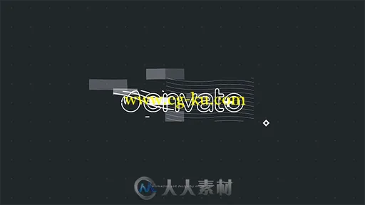 现代毛刺故障数字失真显示标志AE模板 Videohive Modern Glitch Logo 18534420的图片1