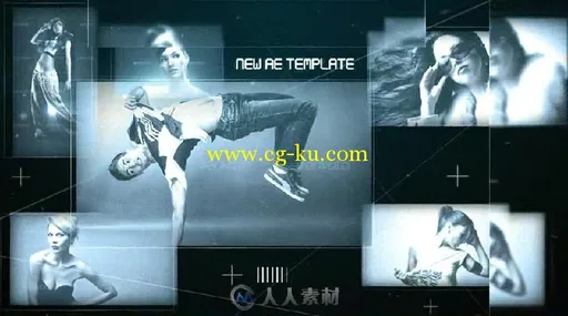 科技感数字幻灯片相册动画AE模板 Videohive Digital Slideshow 13066869的图片3