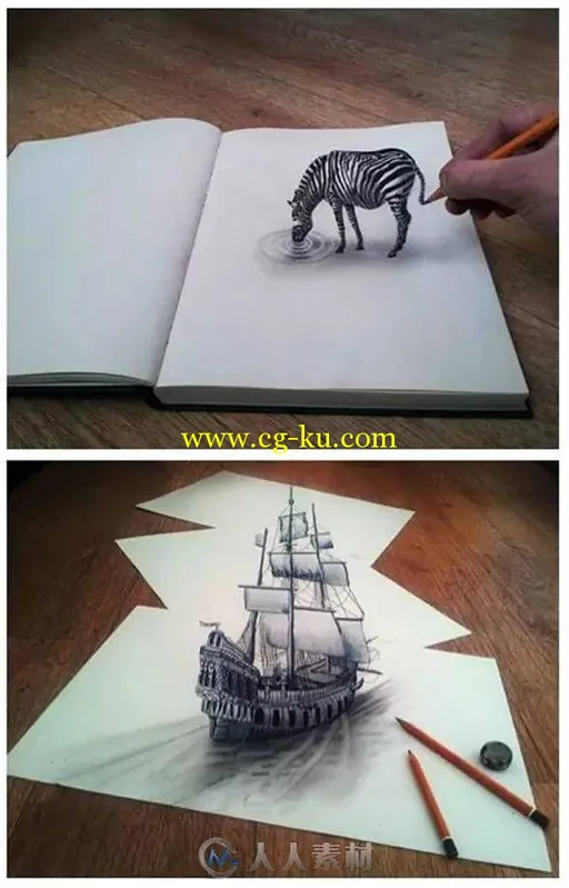 逼真的3D绘画作品，这真的不是真的吗?的图片1