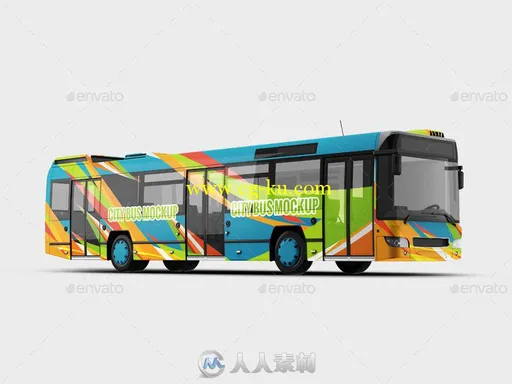 城市巴士展示PSD模板city-bus-mock-up-11064017的图片2