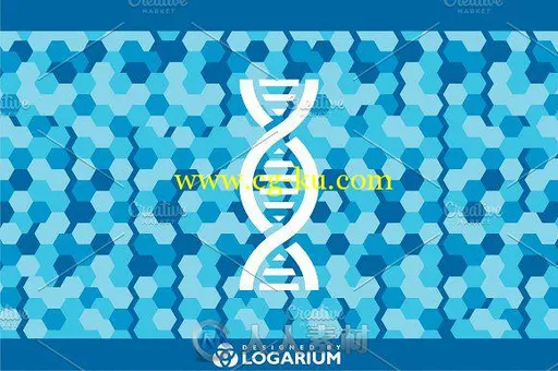 108款科学主题LOGO展示PSD模板Science 108 Flat Logos Bundle的图片1