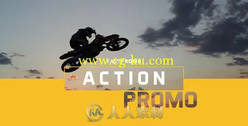 时尚的动作促销幻灯片相册动画AE模板 Videohive Action Promo 10915667的图片1