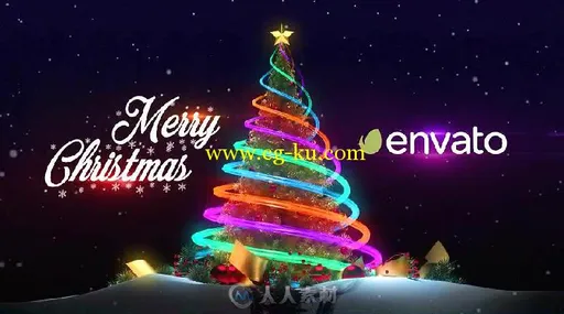 圣诞树展示和新年问候AE模板 Videohive Christmas Tree New Year Greetings 19041...的图片3