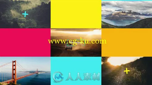 优雅的多画面展示照片幻灯片相册动画AE模板 Videohive Opener 18600625的图片1