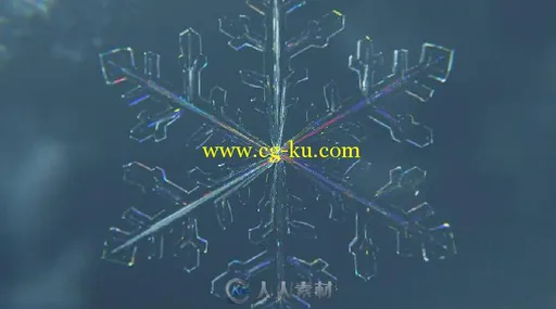 雪花标志显示LOGO演绎AE模板 Videohive Snowflake Logo Reveal 18981594的图片2