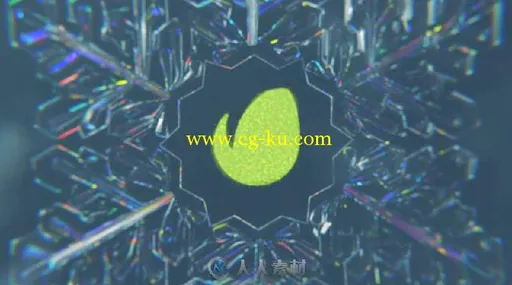 雪花标志显示LOGO演绎AE模板 Videohive Snowflake Logo Reveal 18981594的图片3