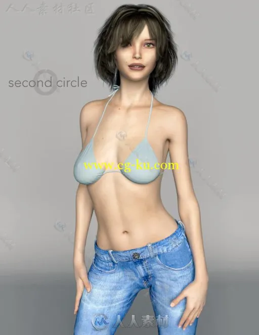 肤白貌美的女性3D模型合辑的图片2