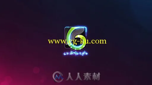 粒子霓虹线条绘制标志LOGO演绎AE模板 Videohive Logo Reveal 17843653的图片1