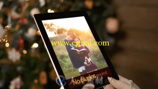 圣诞老人展示平板电脑产品宣传AE模板 Videohive Santa Claus With Magic IPad 1907...的图片3