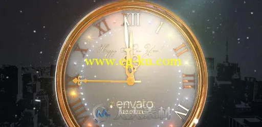 金色史诗新年倒计时幻灯动画AE模板 Videohive 2017 New Year Countdown 18957834的图片3