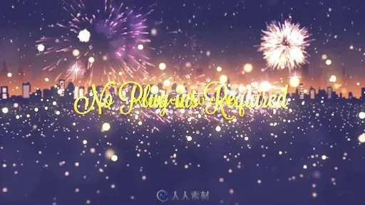 美丽的圣诞节烟花金色标题动画AE模板 Videohive Christmas Titles 18971210的图片3