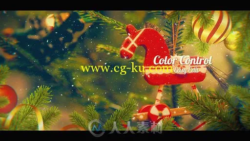 美丽的圣诞节幻灯片相册动画AE模板 Videohive Christmas - Slideshow 18944613的图片1