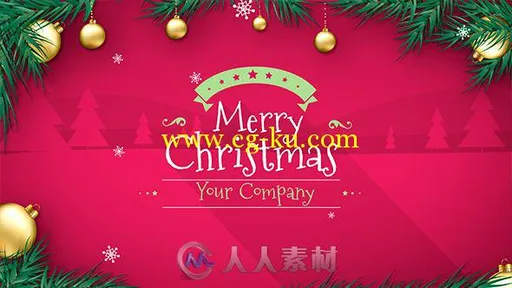 圣诞节创意美丽的动画幻灯片AE模板 Videohive Christmas 13936737的图片1