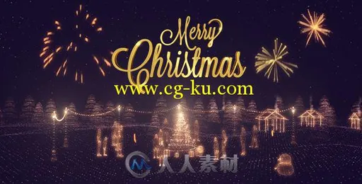 美丽的灯光画笔演绎圣诞节幻灯片AE模板 Videohive Christmas 18900520的图片1