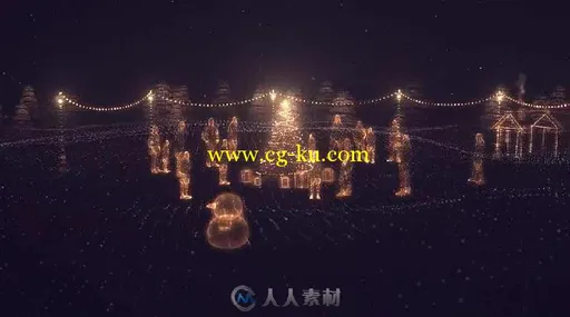 美丽的灯光画笔演绎圣诞节幻灯片AE模板 Videohive Christmas 18900520的图片3