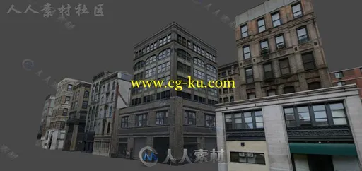 纽约大厦城市环境模型Unity3D素材资源的图片3