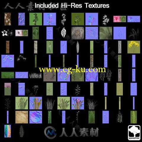 桌面地面封装SpeedTree®植物模型Unity3D素材资源的图片12