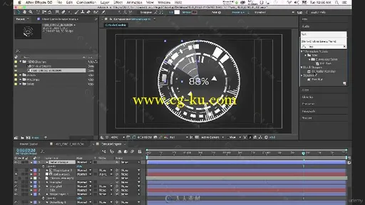 AE运动图形特效动画视频教程 UDEMY AFTER EFFECTS FUTURISTIC GRAPHICS的图片3