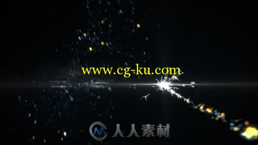 璀璨神奇的星星粒子盛开标志显示AE模板 Videohive Christmas Star Logo II 8714906的图片1