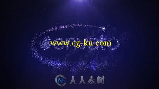 璀璨神奇的星星粒子盛开标志显示AE模板 Videohive Christmas Star Logo II 8714906的图片3