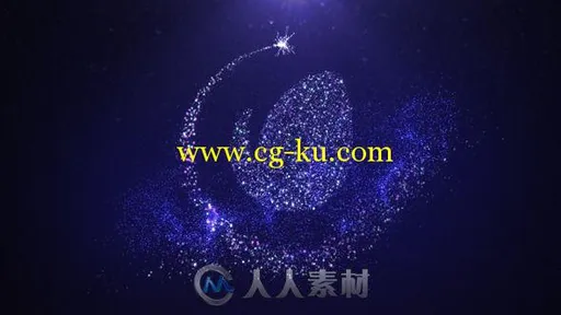 璀璨神奇的星星粒子盛开标志显示AE模板 Videohive Christmas Star Logo II 8714906的图片4