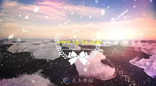 美丽的冬季雪花飘落粒子纷飞幻灯片相册动画AE模板VideohiveWinter Slideshow 189...的图片9