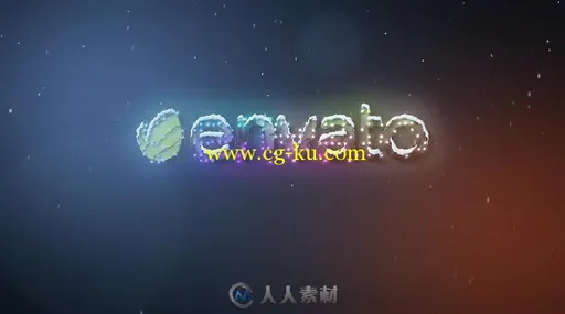 简单的新年彩色小灯闪烁标志AE模板Videohive Christmas New Year Lights 19050191的图片2