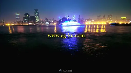 繁华的上海人流夜景视频素材的图片3