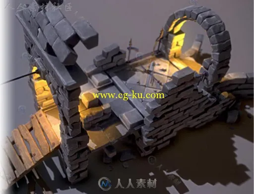 梦想废墟地城环境模型Unity3D素材资源的图片2