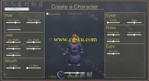 三个不同的种族幻想人形生物角色模型Unity3D素材资源的图片2