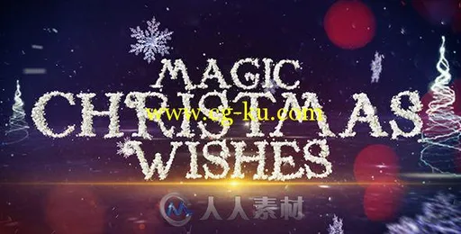 美丽神奇震撼的魔法粒子标题动画AE模板 Videohive Magic Christmas Wishes 19001185的图片1