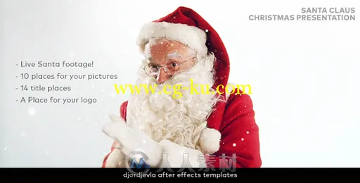 圣诞老人介绍圣诞节幻灯片AE模板Videohive Santa Claus Christmas Presentation 1...的图片1