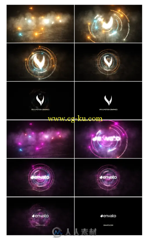 时尚完美的粒子能量标志显示幻灯片AE模板 Videohive Particles Energy 16982982的图片1