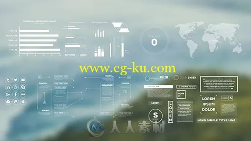 简单清新的信息图表数据展示幻灯片AE模板 Videohive Simple Infographics 17968616的图片1