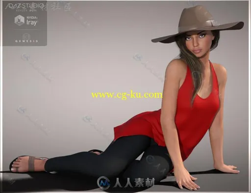 女性夏季美丽清凉的服装3D模型合辑的图片2