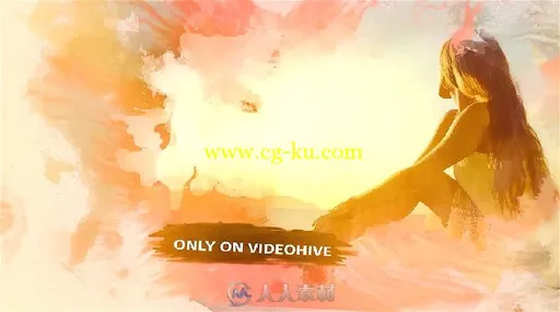 时尚美丽的墨水幻灯片相册动画AE模板 Videohive Ink Slideshow 18983366的图片3