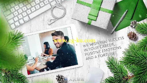 清新时尚的圣诞节公司宣传幻灯片相册动画AE模板Videohive Christmas Slideshow 19...的图片4