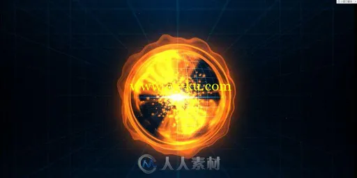 超酷粒子科技球标志显示LOGO演绎AE模板 Tech Orb的图片1