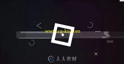 现代黑暗快速故障幻灯片标志显示LOGO演绎AE模板 Modern Quick Glitch的图片1