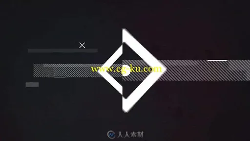 现代黑暗快速故障幻灯片标志显示LOGO演绎AE模板 Modern Quick Glitch的图片3